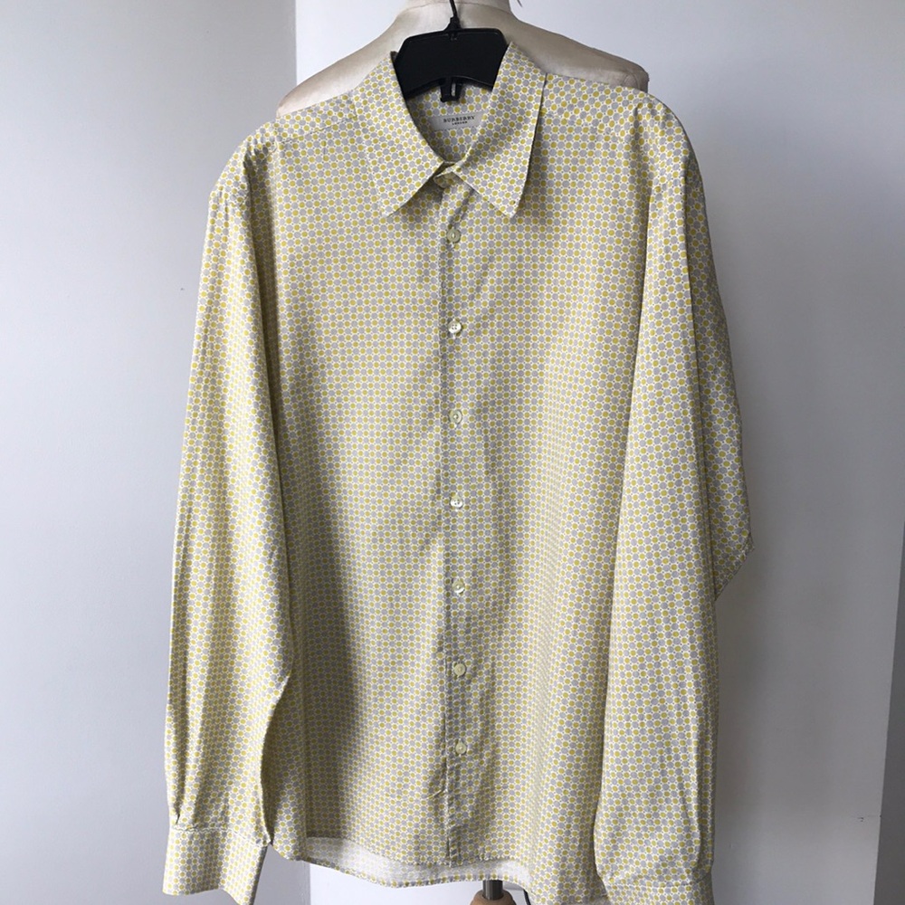 Men’s Burberry Long Sleeve Shirt Sz L